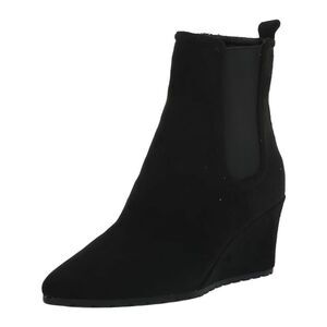ANNE KLEIN Womens Black Back Pull-Tab Valore Pointed Toe Wedge Booties 6.5